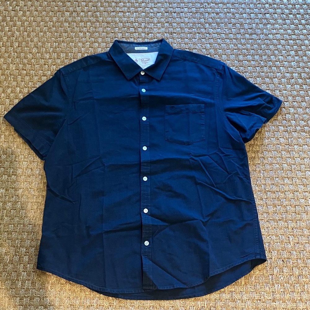 Original Penguin Men's Navy Casual Button-Down Shirt